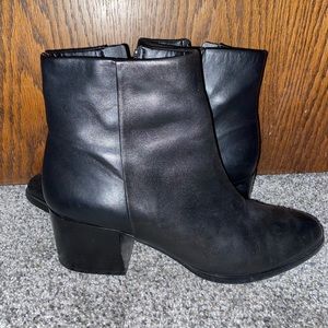 Black, pleather boots by Sam Edelman